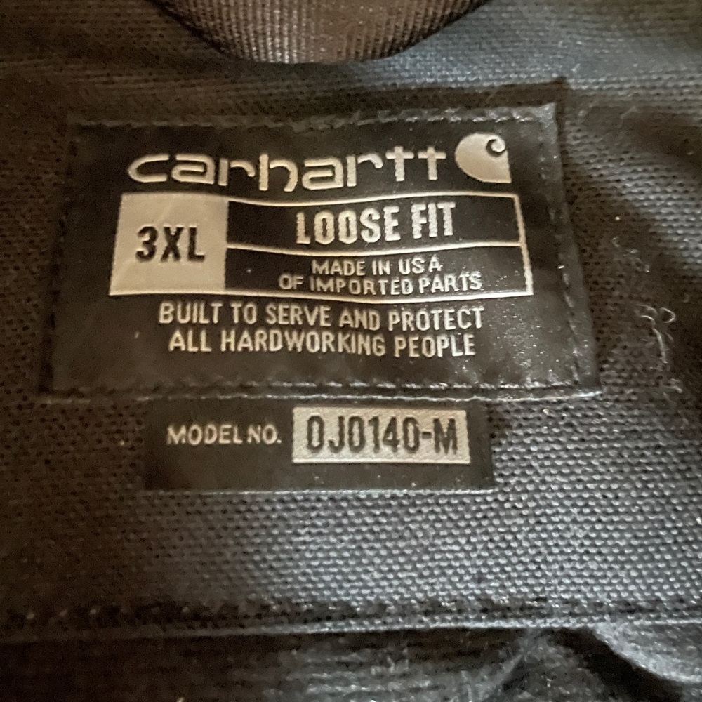 Carhartt Black Zip-Up Jacket
